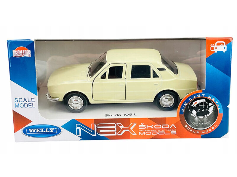 Welly Škoda 105 L 1:34 Béžová